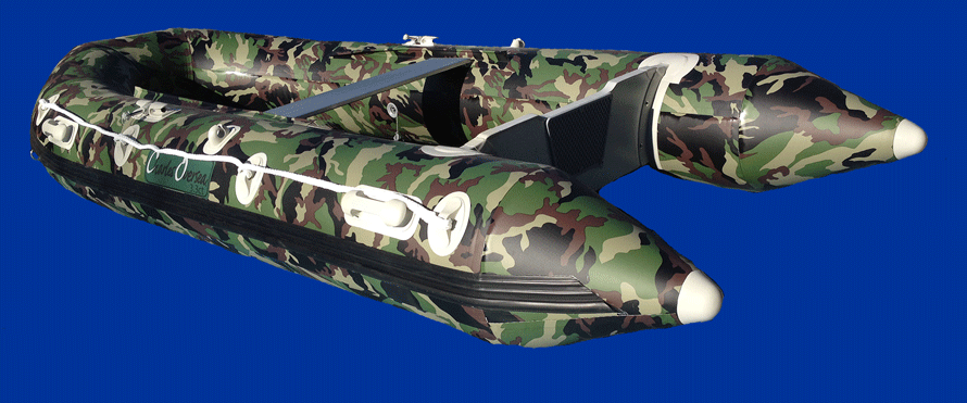 Bateau camouflage peche